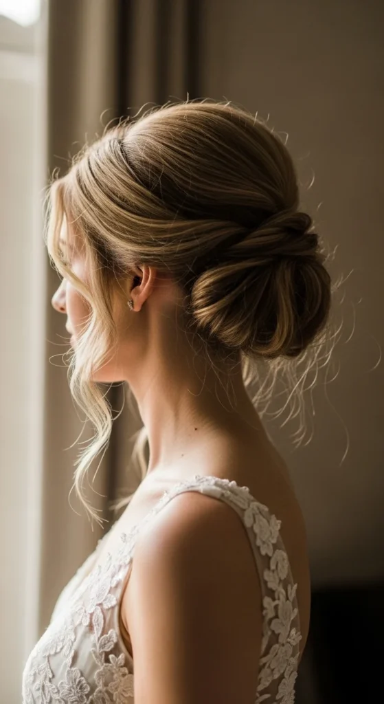 5. Classic French Twist With Soft Edges