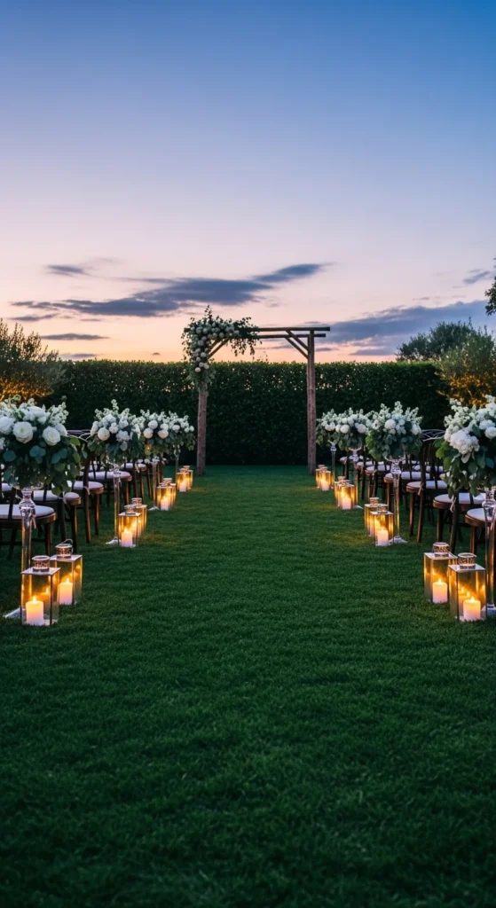 6. Create a Candlelit Aisle