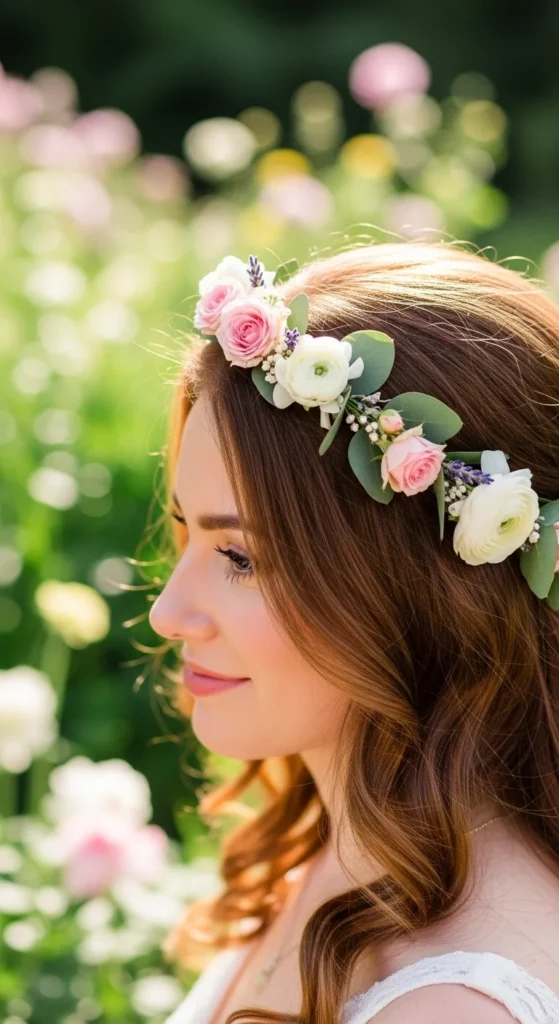6. Floral Crown for the Bride
