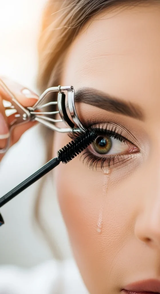 6. Subtle Lash Lift Effect With Mascara