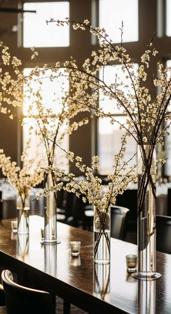 8. Decorate with Flowering Branches