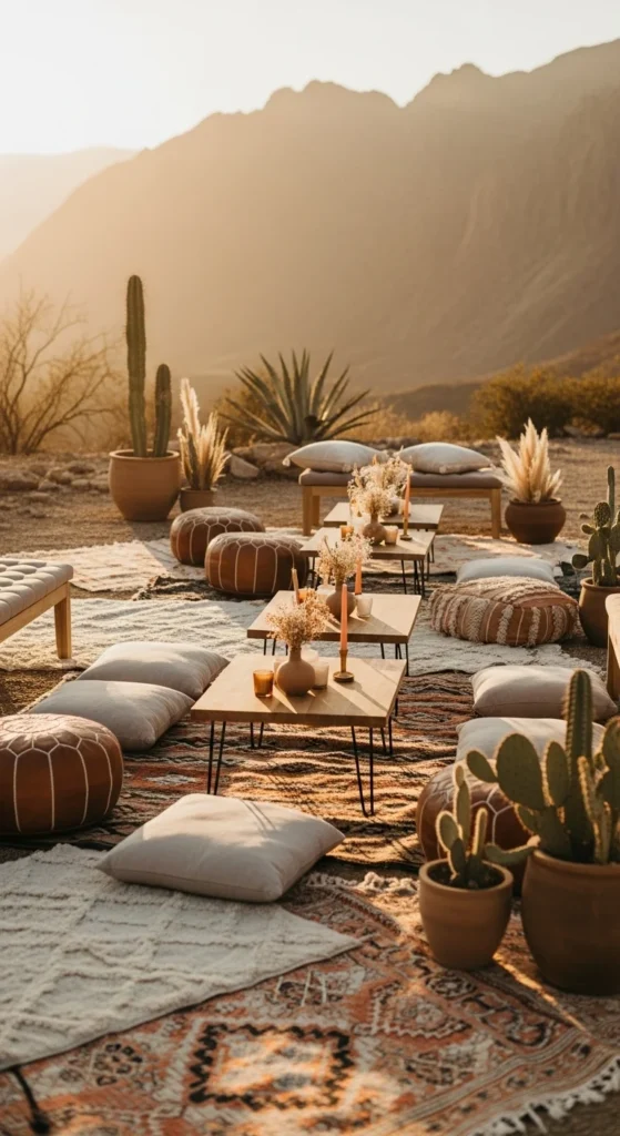 8. Lounge Areas with Desert Textures