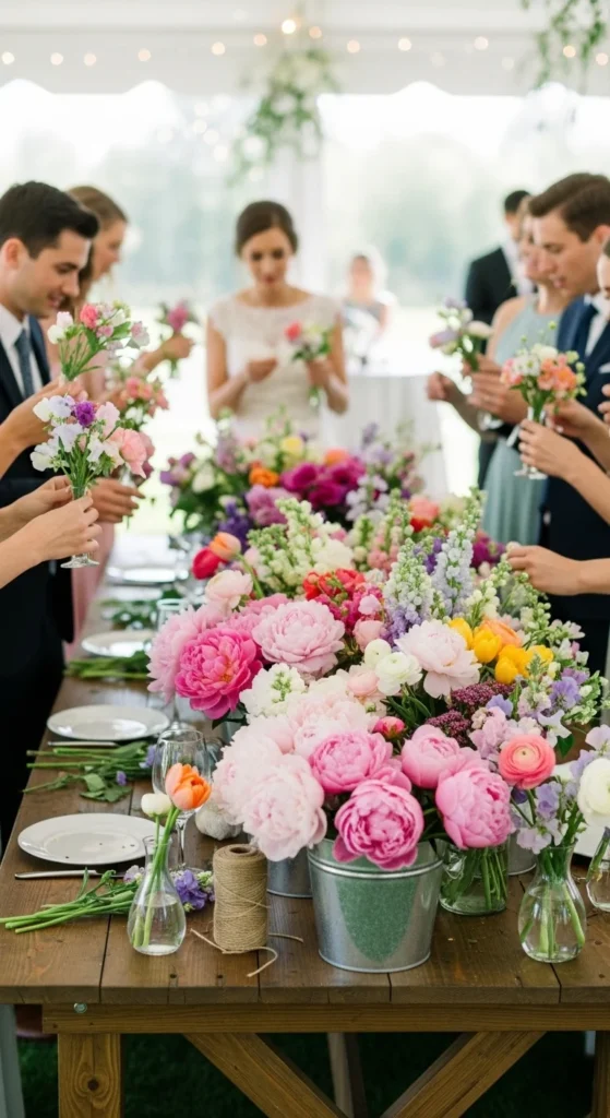 8. Seasonal Flower Bar Favors