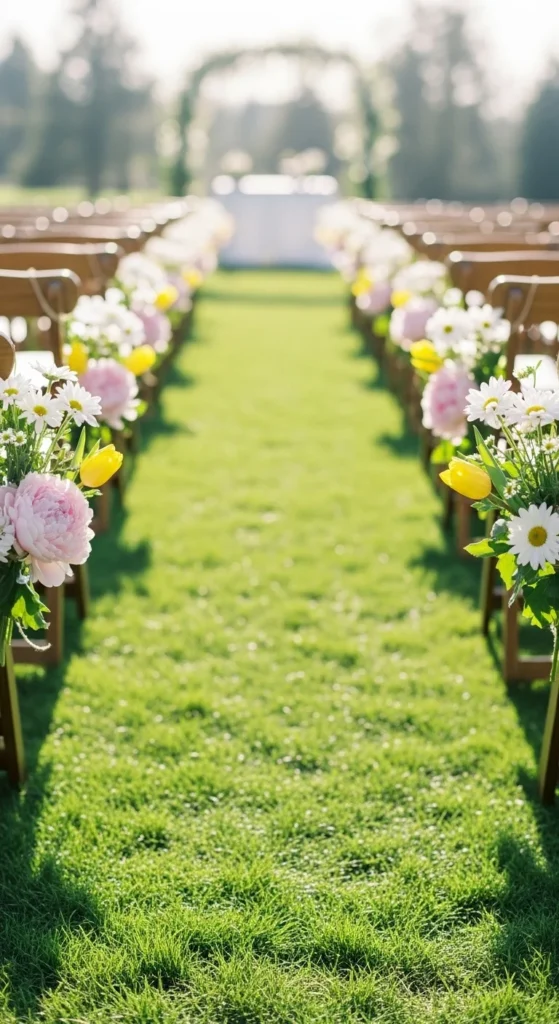 9. Blooming Aisle Markers
