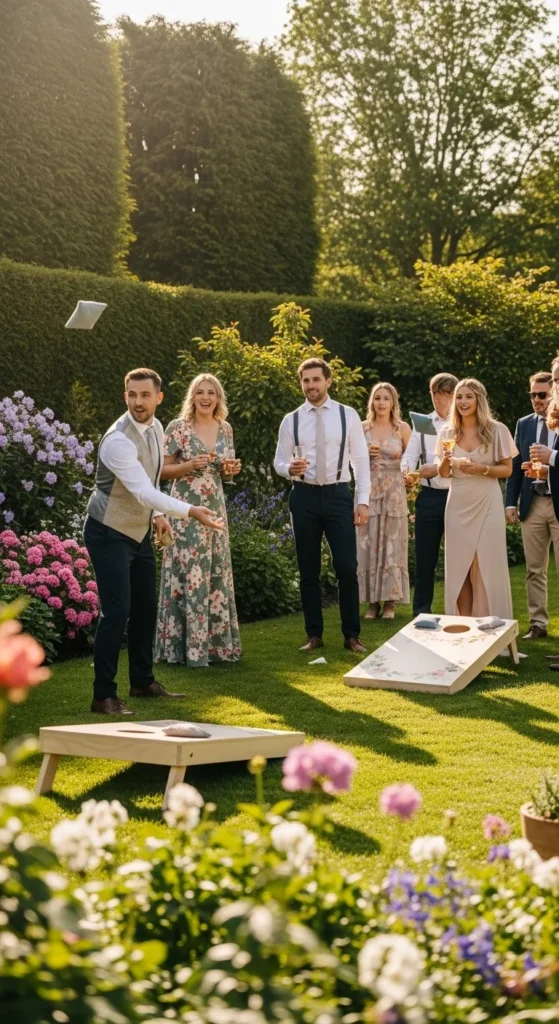 9. Lawn Games in Blooming Gardens